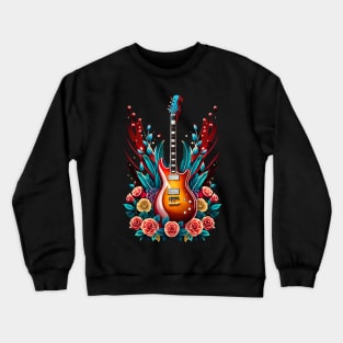 Electric guitar splash blood 32 Crewneck Sweatshirt